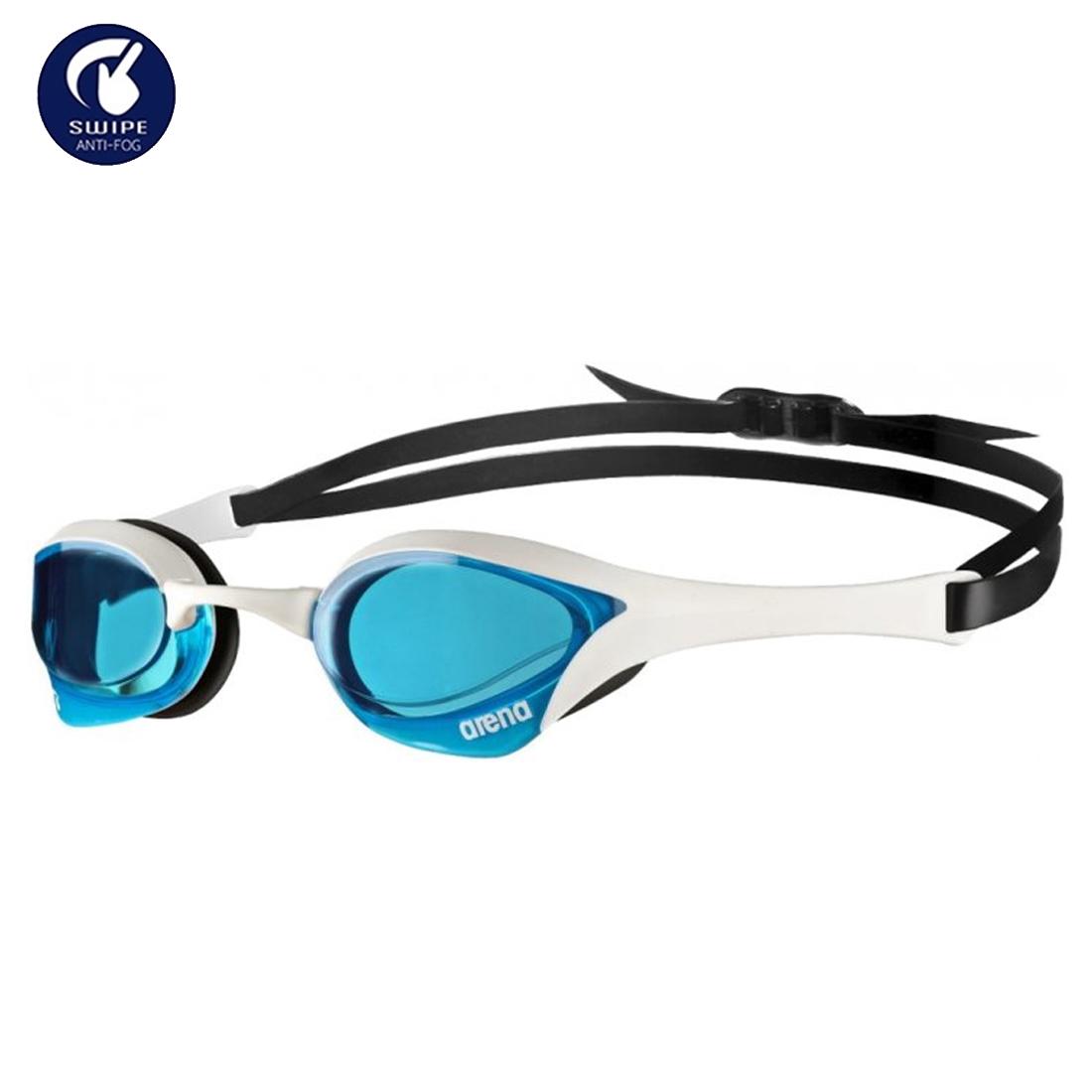 Óculos Natação Arena Cobra Swipe Azul Branco Proteção UV